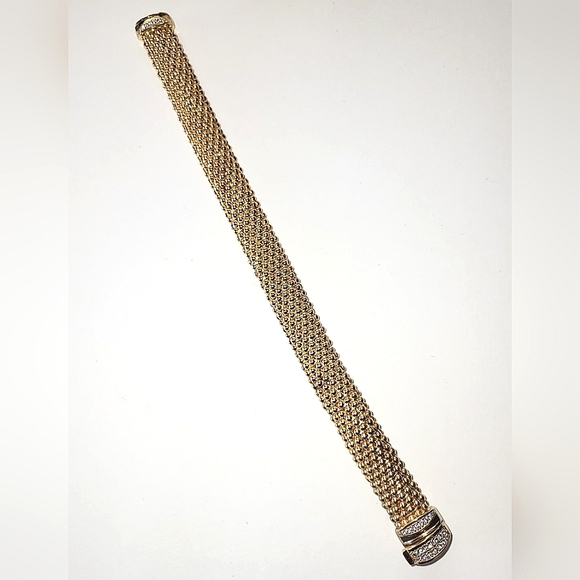 DYADEMA BRONZE POPCORN LINK BRACELET - UNUSUAL CLASP  - MADE IN ITALY - Picture 7 of 11